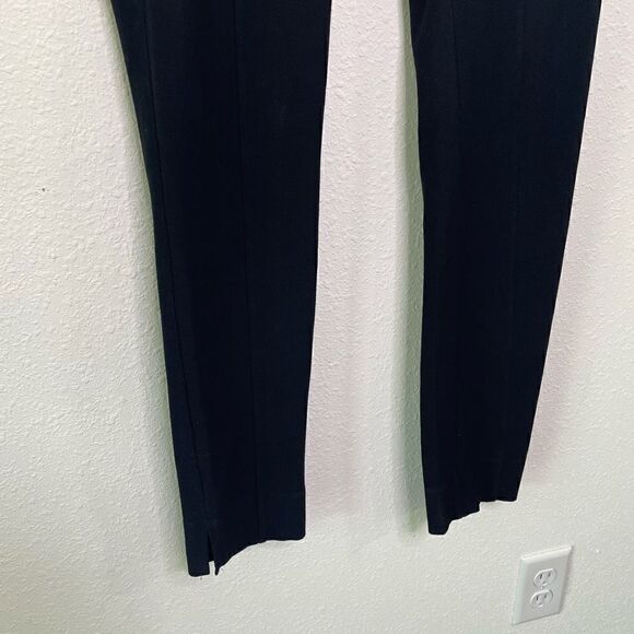 Eileen Fisher Solid Black Viscose Pull On Skinny Straight Leg Pants Size XS - Picture 3 of 9